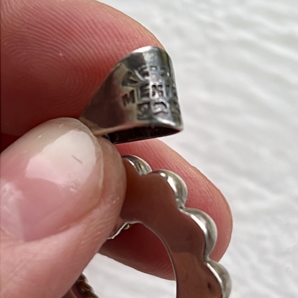 Vintage Sterling Heart Pendant - Picture 5 of 7